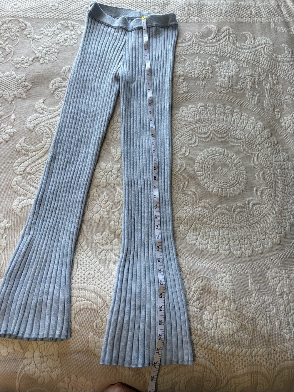 Aerie women's Light Blue Knit Sweater pants leggings - XS  GUC - Picture 4 of 6